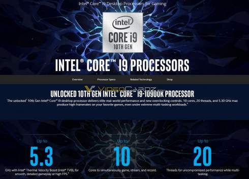   Core i9-10900K.      5,3 