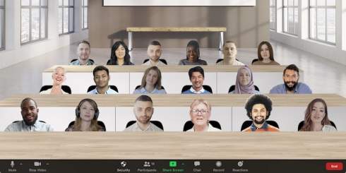 Участников видеоконференций Zoom теперь можно рассадить в виртуальном помещении с помощью Immersive View