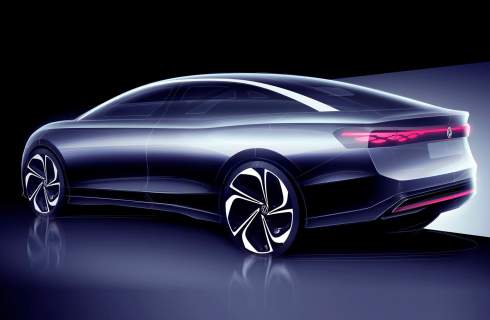 VW назвал дату премьеры электроседана размером с Tesla Model 3
