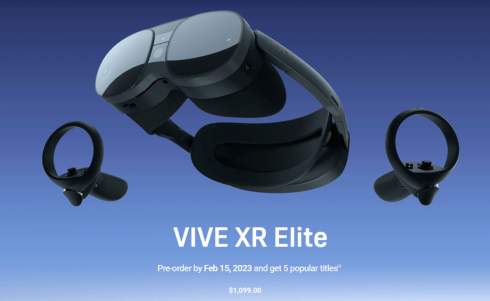HTC     Vive XR Elite  $1099