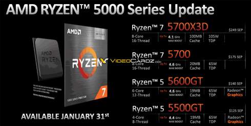 AMD Ryzen 7 5700X3D  AM4  31      5800X3D (  $100 )