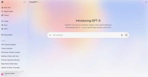 OpenAI    GPT-5  ChatGPT,     10   5 