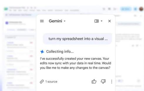 Canvas � Google ��������: Gemini ���������� ����� � ������� �� ����������