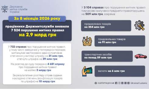 Порушень митних правил побільшало на 17% — Держмитслужба Порушень митних правил побільшало на 17% — Держмитслужба